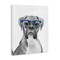 Stupell Industries Fun Boxer Dog Wearing Glasses Canvas Wall Art